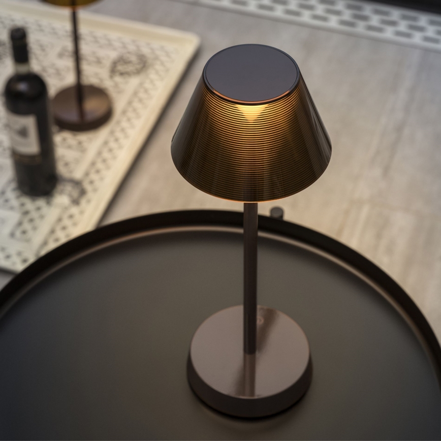 Ideal Lux - LED Prigušiva lampa na dodir LOLITA LED/2,8W/5V IP54 braon