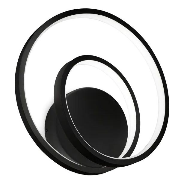 Ideal Lux - LED Prigušiva zidna lampa OZ LED/28W/230V CRI 90 crno