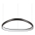 Ideal Lux - LED Prigušivi luster na sajli GEMINI LED/48W/230V pr. 61 cm CRI 90 crno
