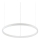 Ideal Lux - LED Prigušivi luster na sajli ORACLE SLIM LED/28W/230V 4000K pr. 50 cm CRI 90 bela