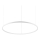 Ideal Lux - LED Prigušivi luster na sajli ORACLE SLIM LED/42W/230V 4000K pr. 90 cm CRI 90 bela