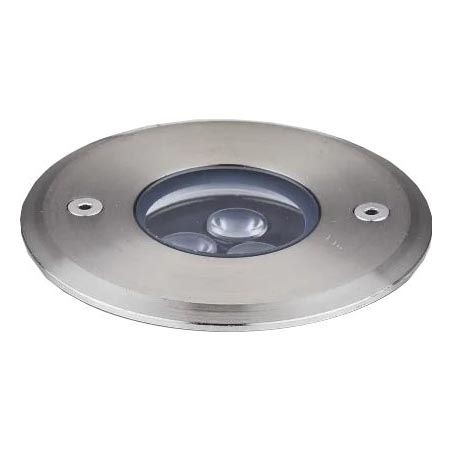 Ideal Lux - LED rasveta za kućni prilaz FLOOR LED/3W/230V pr. 9 cm CRI 90 IP67 sjajni krom