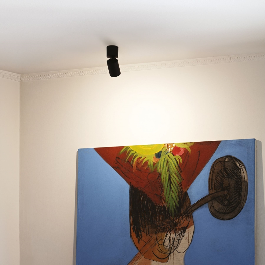 Ideal Lux - LED Reflektorska lampa TOBY 1xGU10/7W/230V CRI 90 crno