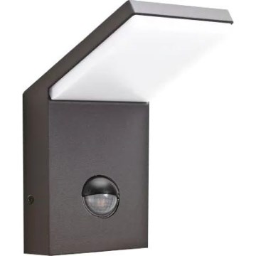 Ideal Lux - LED Spoljašnja lampa sa senzorom STYLE LED/9W/230V 4000K CRI 90 IP54 antracit
