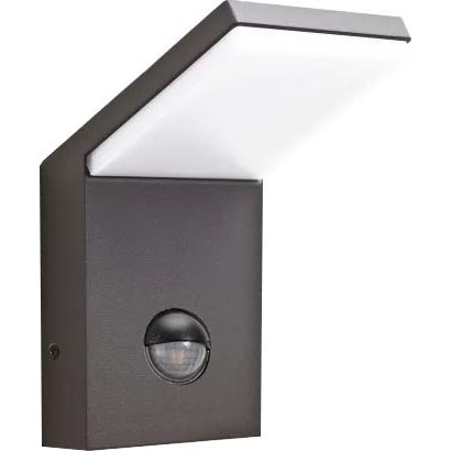 Ideal Lux - LED Spoljašnja lampa sa senzorom STYLE LED/9W/230V 4000K CRI 90 IP54 antracit
