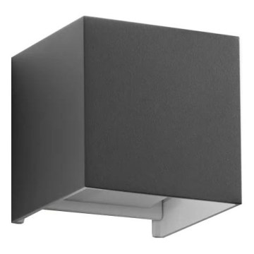 Ideal Lux - LED spoljašnja zidna svetiljka ATOM LED/12W/230V CRI 90 IP54 antracit