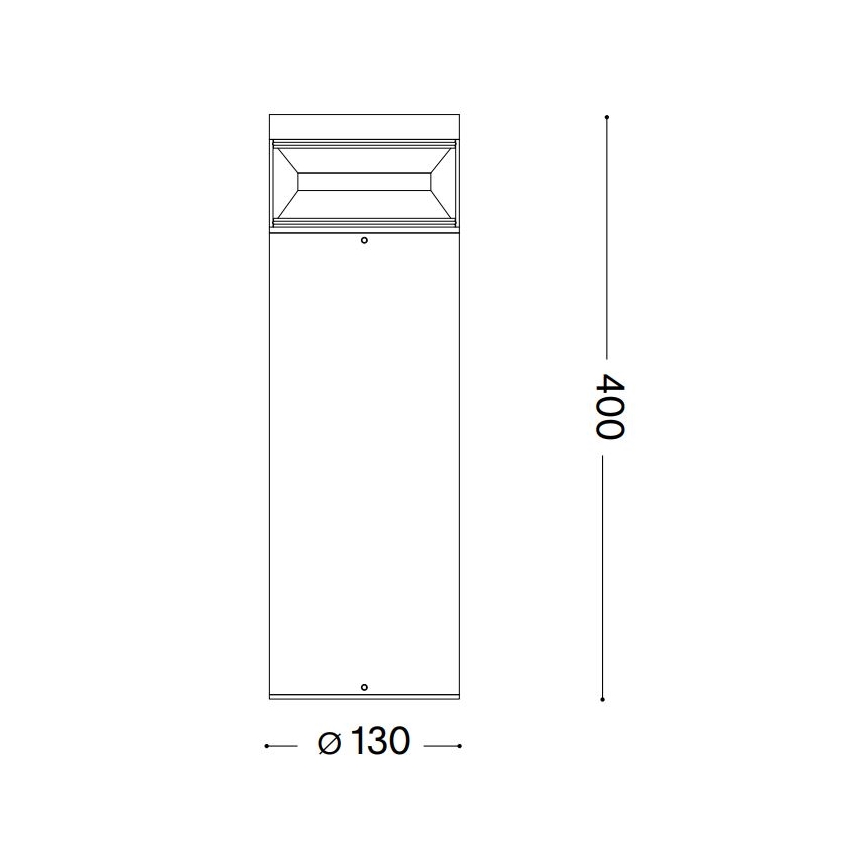 Ideal Lux - LED Spoljna lampa BOEING LED/14W/230V 40 cm CRI 90 IP65 crno