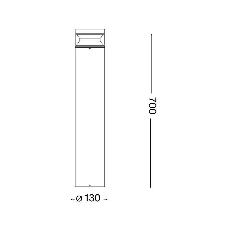 Ideal Lux - LED Spoljna lampa BOEING LED/14W/230V pr. 70 cm CRI 90 IP65 crno