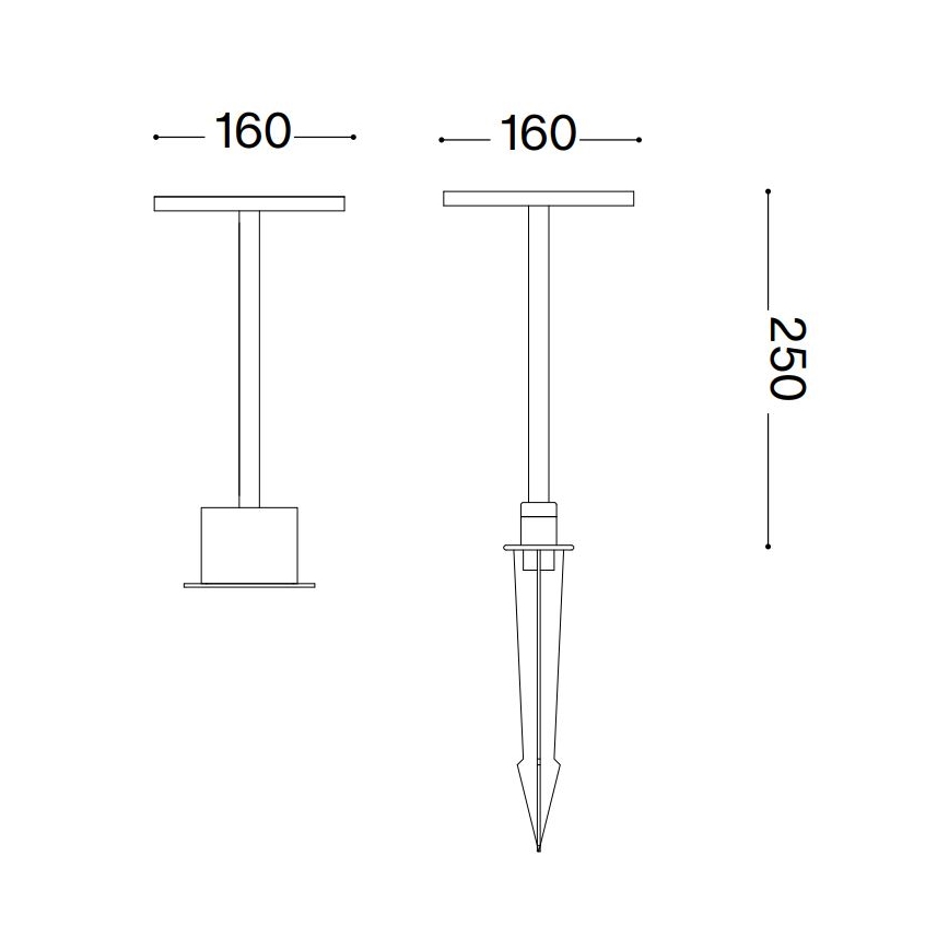 Ideal Lux - LED Spoljna lampa TOFFEE LED/11W/230V CRI 90 IP65 antracit