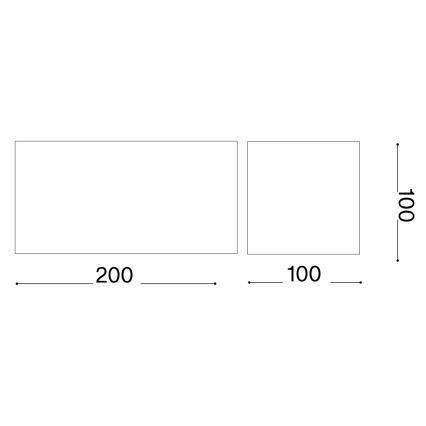 Ideal Lux - LED Spoljna zidna lampa ATOM LED/25W/230V CRI 90 IP54 bela