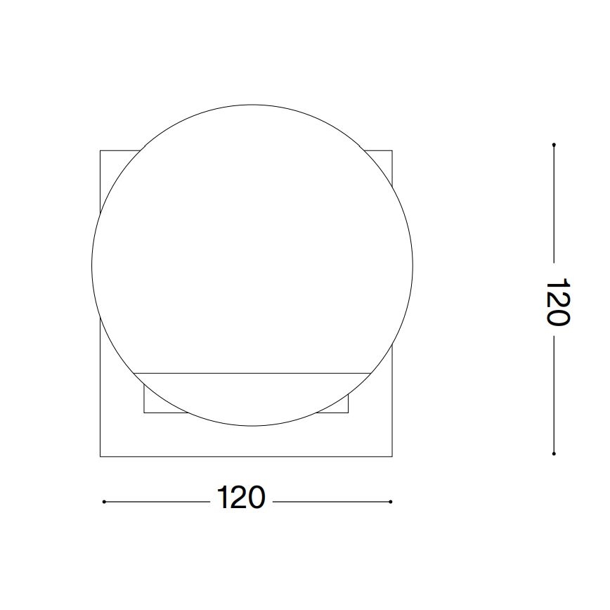 Ideal Lux - LED Stona lampa ANGOLO 1xG9/3W/230V crno