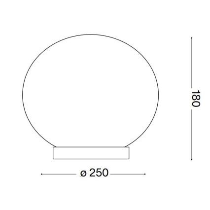 Ideal Lux - LED Stona lampa CANDY 1xG9/3W/230V pr. 25 cm bela