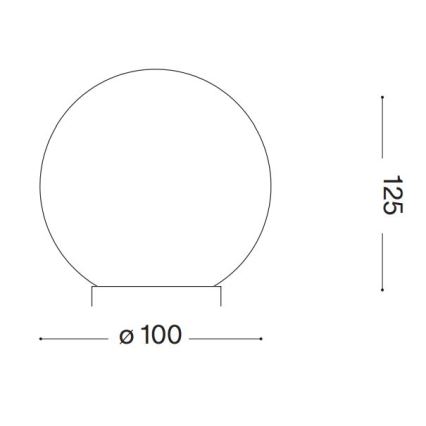 Ideal Lux - LED Stona lampa CARTA 1xG9/3W/230V pr. 10 cm bela