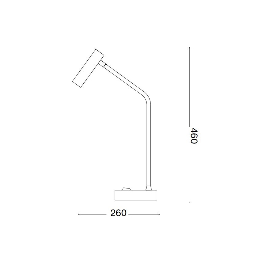 Ideal Lux - LED Stona lampa EASY LED/3,5W/230V CRI 90 mesing