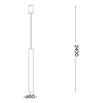 Ideal Lux - LED Viseća lampa 1xGU10/7W/230V CRI90