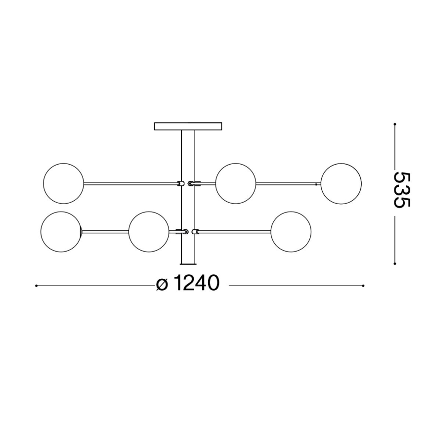 Ideal Lux - LED Viseći luster COSMOPOLITAN 10xG9/3W/230V