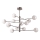 Ideal Lux - LED Viseći luster EQUINOXE 12xG4/2W/230V pr. 128,1 cm sjajni krom/prozirna