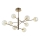 Ideal Lux - LED Viseći luster EQUINOXE 8xG4/2W/230V pr. 128 cm mesing/dimno