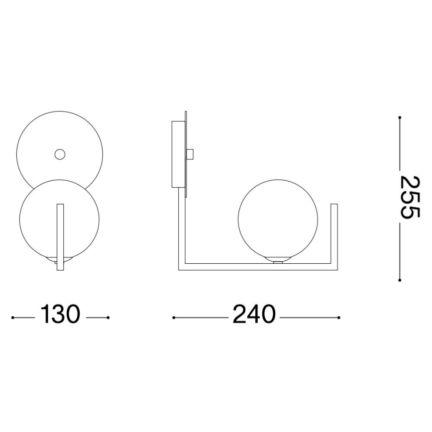 Ideal Lux - LED Zidna lampa BIRDS 1xG9/3W/230V crno
