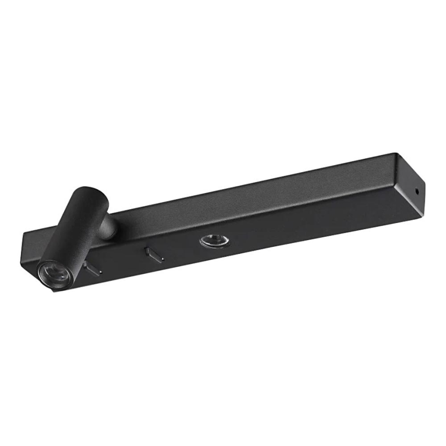 Ideal Lux - LED Zidna lampa BONNE LED/6,5W/230V CRI 90 crno