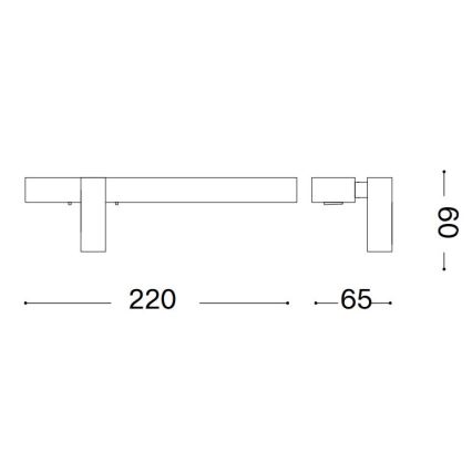 Ideal Lux - LED Zidna lampa BONNE LED/6,5W/230V CRI 90 sjajni krom