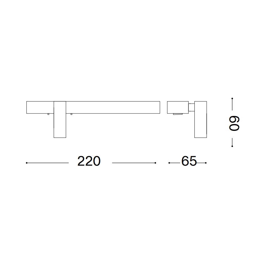 Ideal Lux - LED Zidna lampa BONNE LED/6,5W/230V CRI 90 zlatna