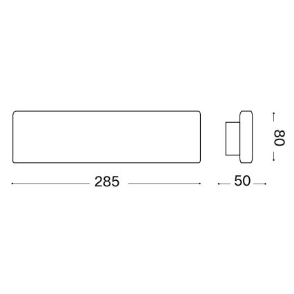 Ideal Lux - LED Zidna lampa DESK LED/12,5W/230V CRI 90 bela