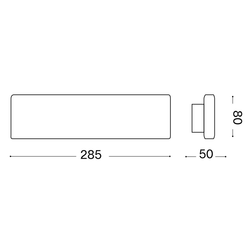 Ideal Lux - LED Zidna lampa DESK LED/12,5W/230V CRI 90 crno