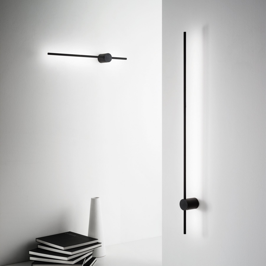 Ideal Lux - LED Zidna lampa ESSENCE LED/19W/230V 4000K 124 cm CRI 90 crno