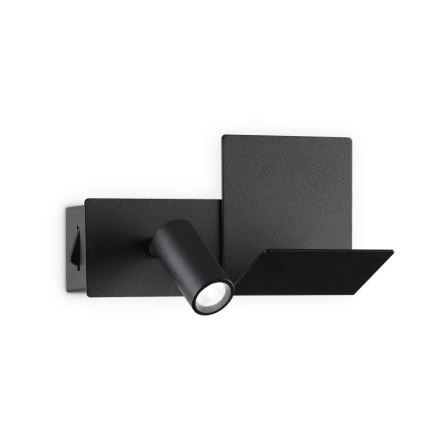 Ideal Lux - LED Zidna lampa KOMODO LED/4,5W/230V USB CRI 90 crno