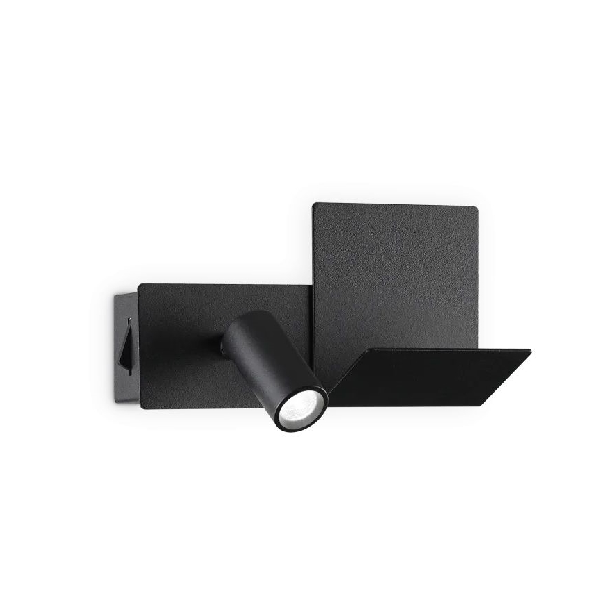 Ideal Lux - LED Zidna lampa KOMODO LED/4,5W/230V USB CRI 90 crno