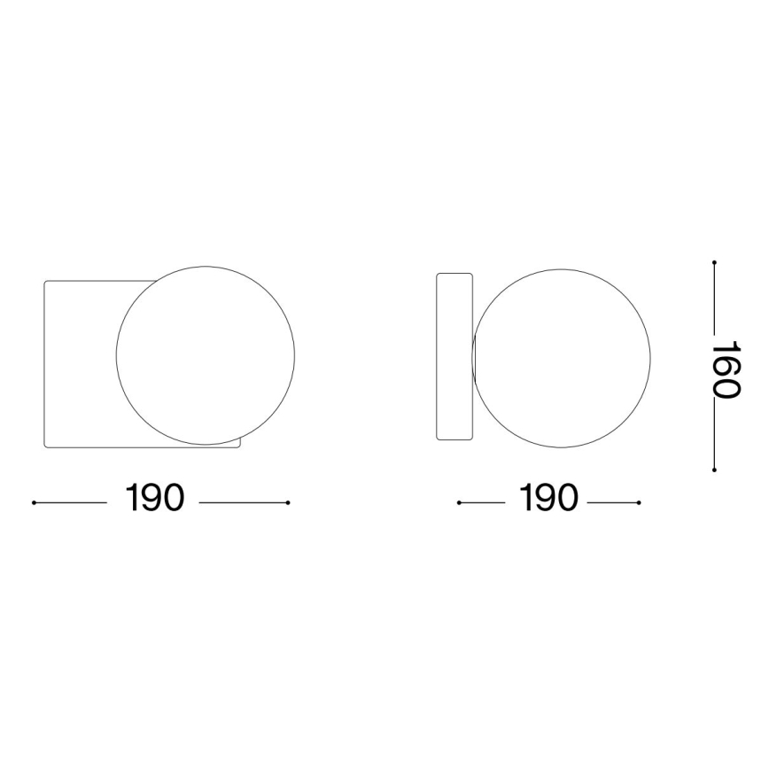 Ideal Lux - LED Zidna lampa PENTA 1xG9/3W/230V zlatna