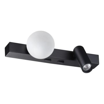 Ideal Lux - LED Zidna lampa PING PONG 2xLED/3W/230V CRI 90 crno