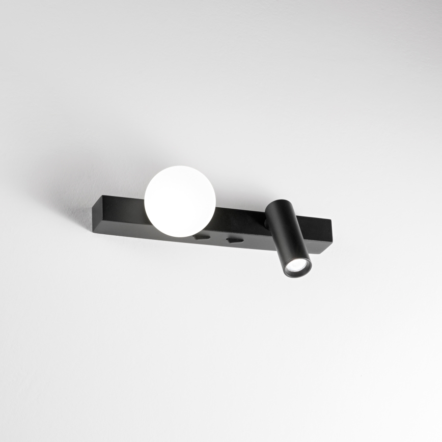 Ideal Lux - LED Zidna lampa PING PONG 2xLED/3W/230V CRI 90 crno