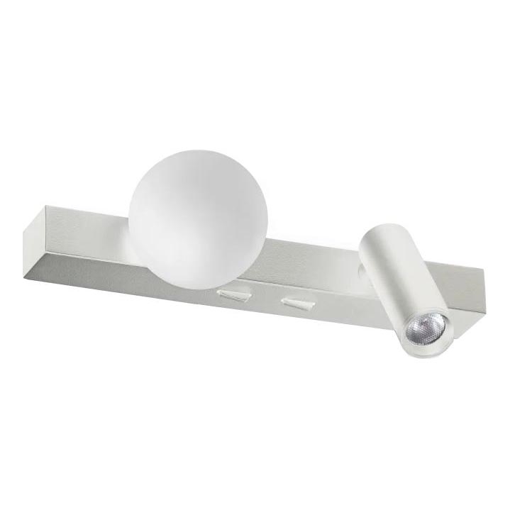 Ideal Lux - LED Zidna lampa PING PONG 2xLED/3W/230V CRI 90 mat krom