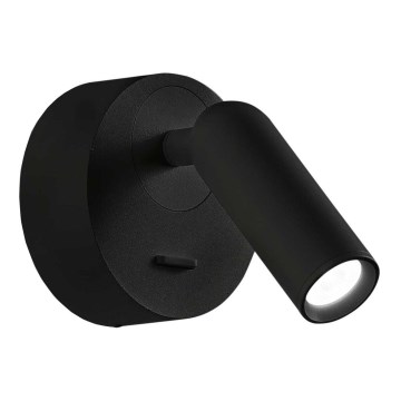 Ideal Lux - LED Zidna reflektorska lampa BEAN LED/3W/230V CRI 90 crno