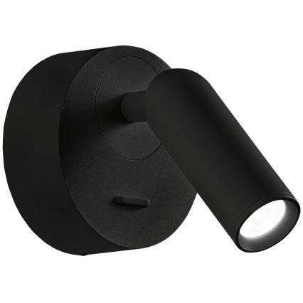 Ideal Lux - LED Zidna reflektorska lampa BEAN LED/3W/230V CRI 90 crno