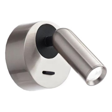 Ideal Lux - LED Zidna reflektorska lampa BEAN LED/3W/230V CRI 90 sjajni krom