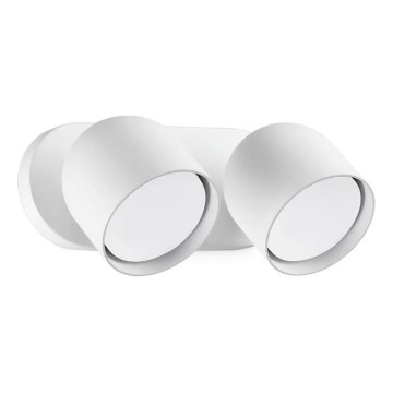 Ideal Lux - LED Zidna reflektorska lampa DODO 2xGX53/9W/230V bela