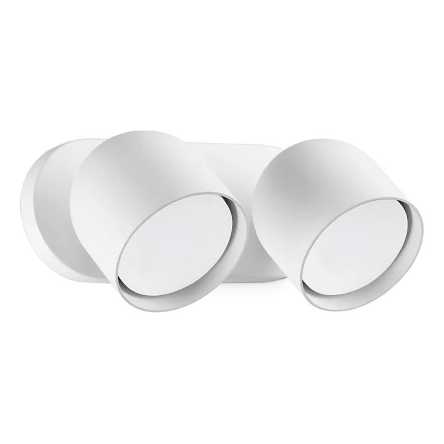 Ideal Lux - LED Zidna reflektorska lampa DODO 2xGX53/9W/230V bela