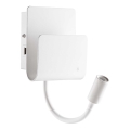 Ideal Lux - LED Zidna reflektorska lampa sa fleksibilnom lampicom PROBE LED/9,5W/230V USB CRI 90 bela