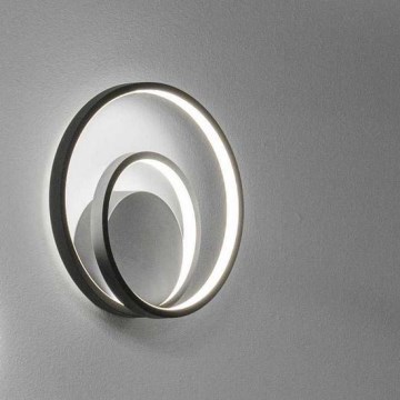 Ideal Lux - LED zidna svetiljka OZ LED/26W/230V CRI 90 crna