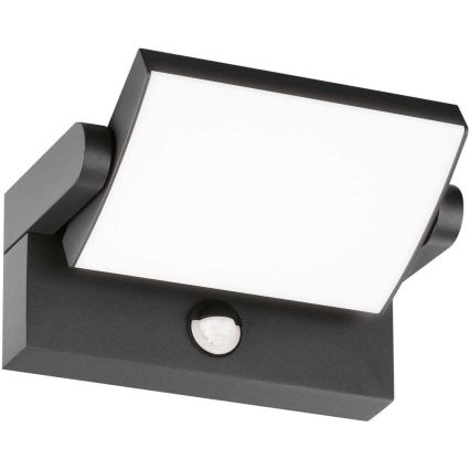 Ideal Lux - LED Zidno spoljašnje osvetljenje sa senzorom SWIPE LED/21W/230V CRI 90 IP54 antracit