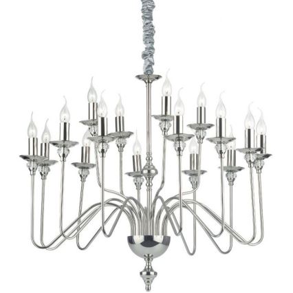 Ideal Lux - Luster na lancu ARTU 16xE14/40W/230V pr. 90 cm sjajni krom