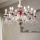 Ideal Lux - Luster na lancu BARONET 15xE14/40W/230V pr. 88 cm crveno