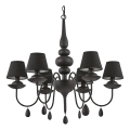 Ideal Lux - Luster na lancu BLANCHE 6xE14/4W/230V pr. 72 cm crno