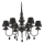 Ideal Lux - Luster na lancu BLANCHE 6xE14/4W/230V pr. 72 cm crno