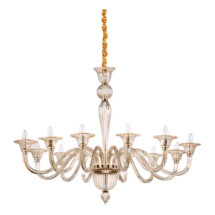 Ideal Lux - Luster na lancu BRIGITTA 12xE14/40W/230V pr. 120 cm mesing