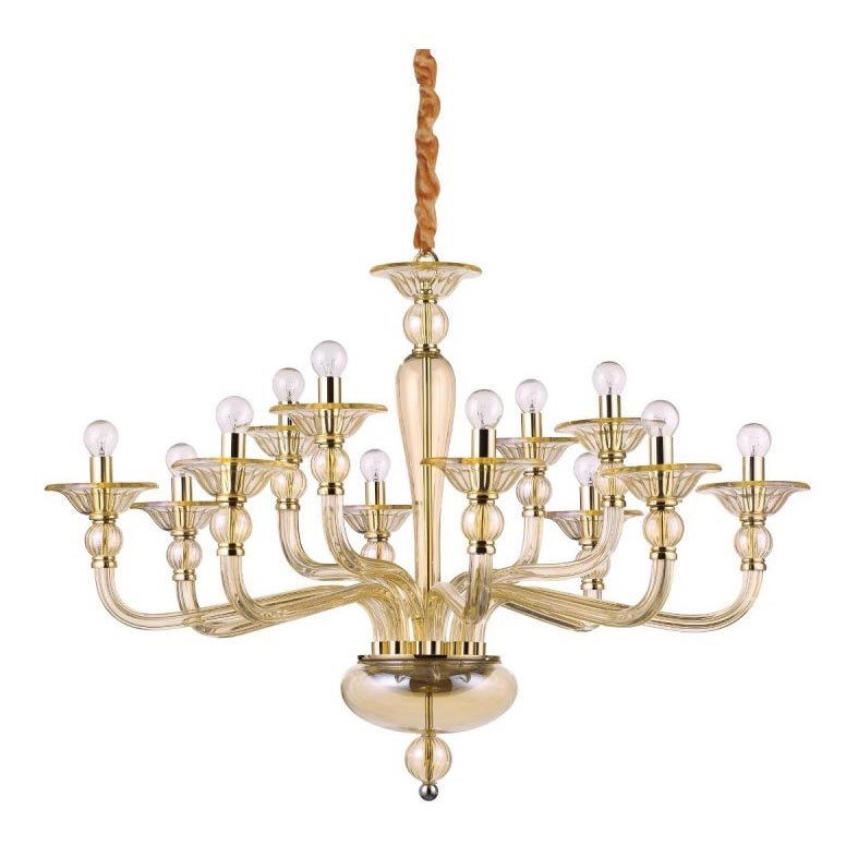 Ideal Lux - Luster na lancu DANIELI 12xE14/40W/230V pr. 94 cm mesing