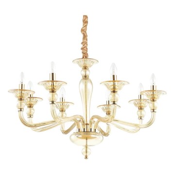 Ideal Lux - Luster na lancu DANIELI 8xE14/40W/230V pr. 85 cm mesing